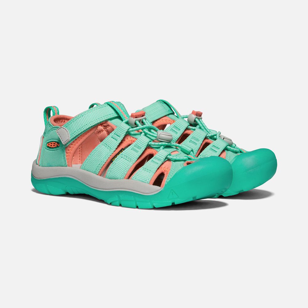 Sandalias Keen Mexico Verdes/Coral - Niños Newport H2 - UJ2796831